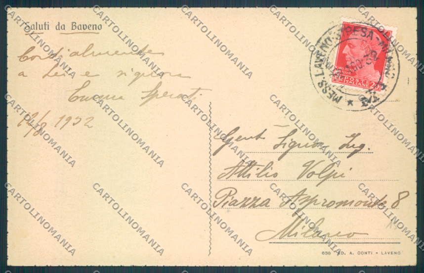 Verbania Baveno cartolina ZQ6934 – retro