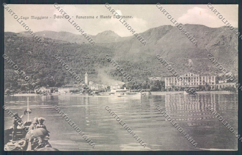 Verbania Baveno Battello Barca cartolina ZQ6944 – fronte