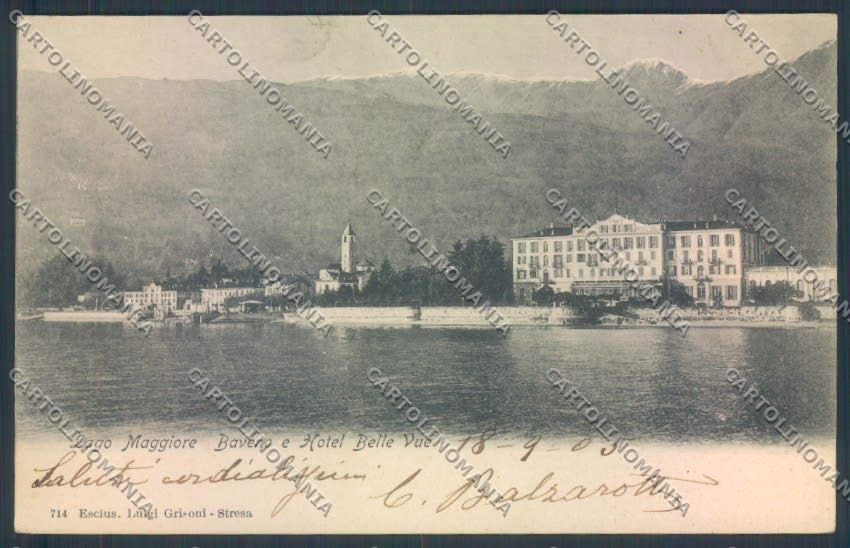 Verbania Baveno cartolina ZQ6950 – fronte