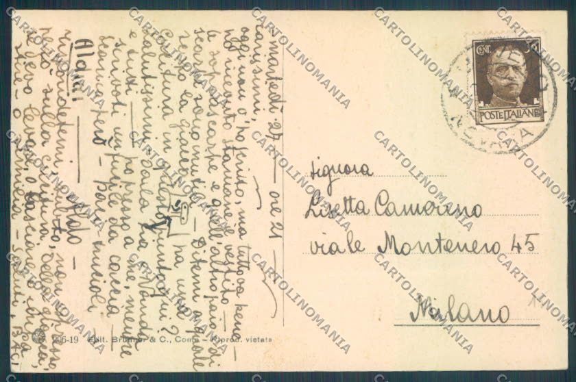 Verbania Baveno Battello cartolina ZQ6958 – retro