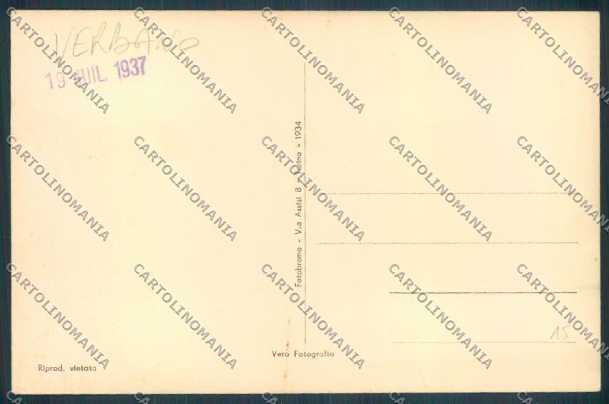Verbania Baveno Battello Foto cartolina ZQ6962 – retro