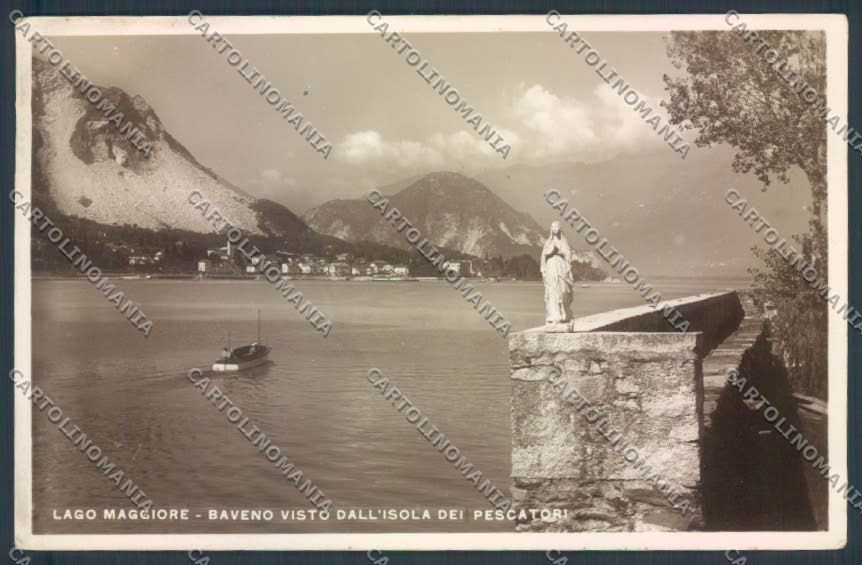 Verbania Baveno Barca Foto cartolina ZQ6969 – fronte