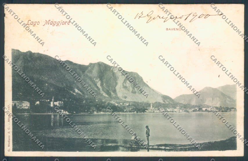 Verbania Baveno 1900 Lavandaia STRAPPINO cartolina ZQ6980 – fronte