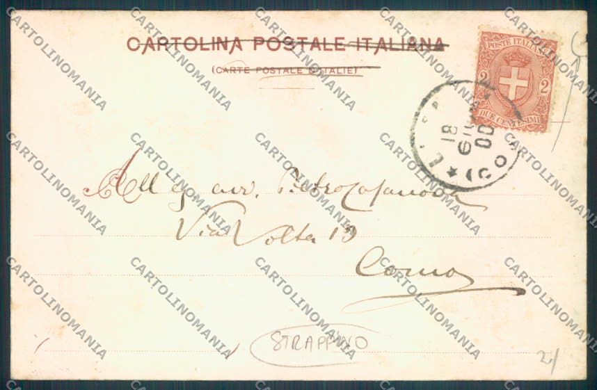 Verbania Baveno 1900 Lavandaia STRAPPINO cartolina ZQ6980 – retro