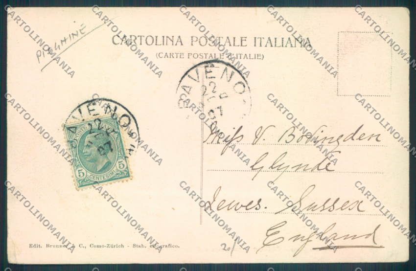 Verbania Baveno PIEGHINE cartolina ZQ6988 – retro
