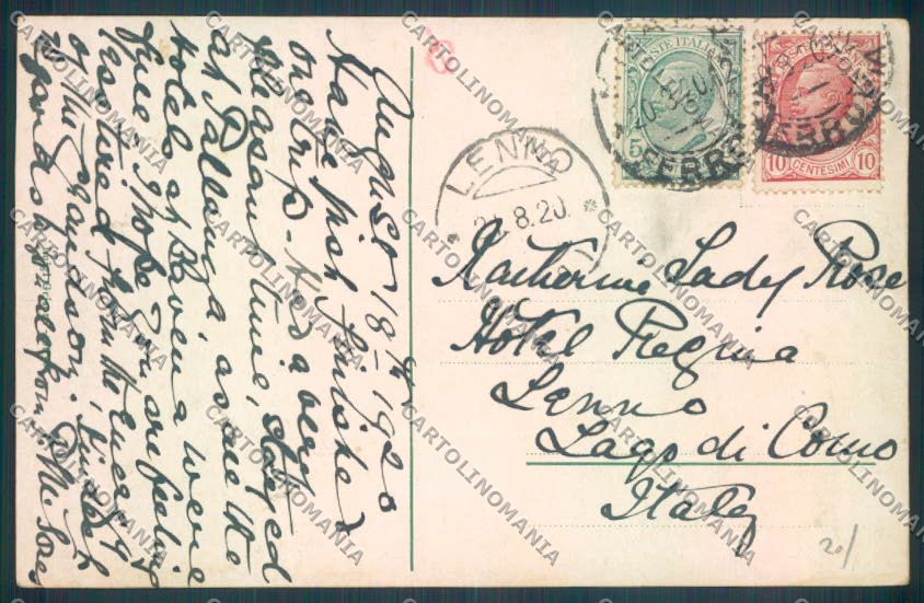 Verbania Baveno Barca cartolina ZQ6989 – retro