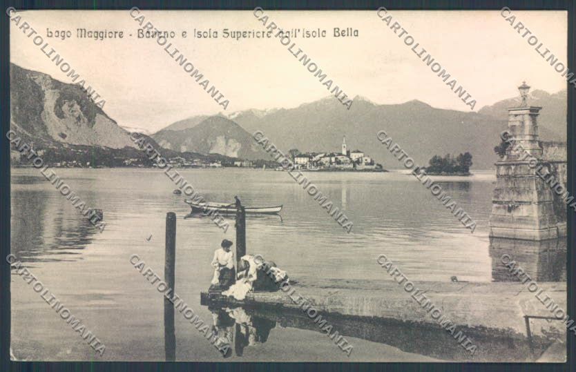 Verbania Baveno Lavandaia Barca cartolina ZQ7004 – fronte