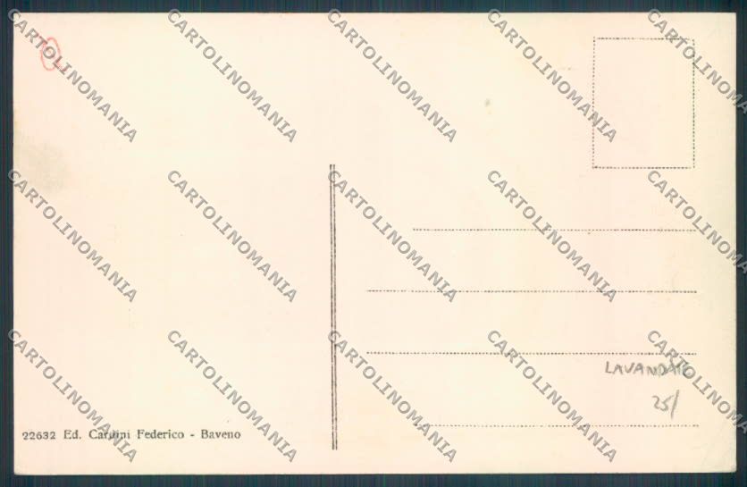 Verbania Baveno Lavandaia Barca cartolina ZQ7004 – retro