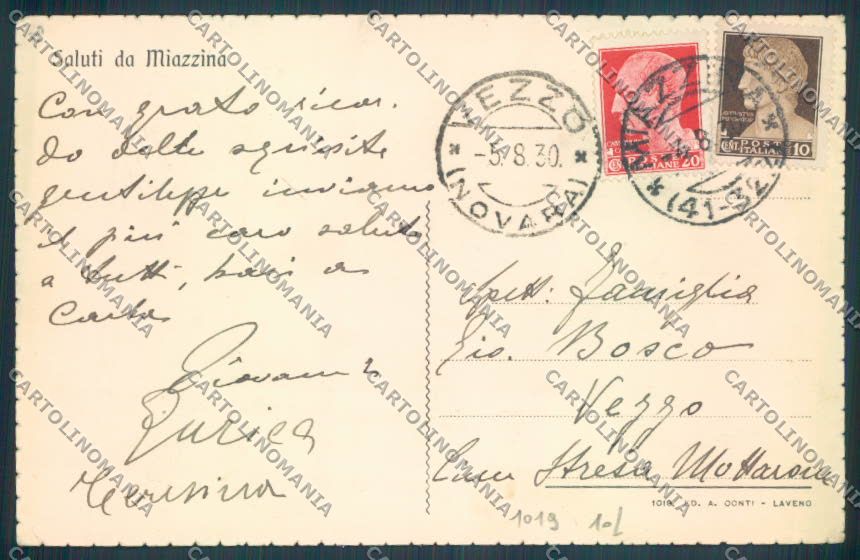 Verbania Miazzina cartolina ZQ7017 – retro