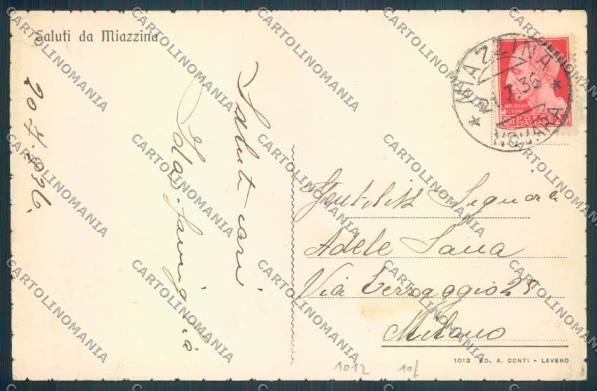 Verbania Miazzina cartolina ZQ7020 – retro