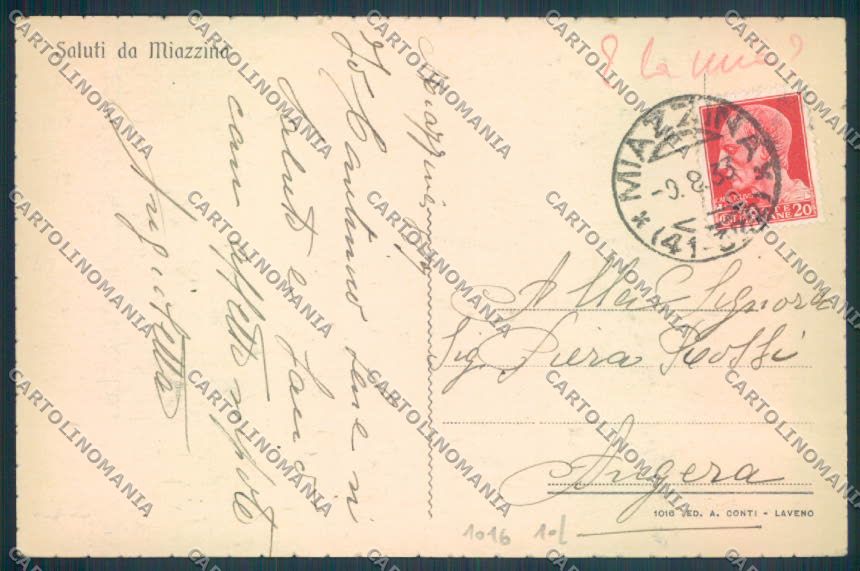 Verbania Miazzina cartolina ZQ7021 – retro