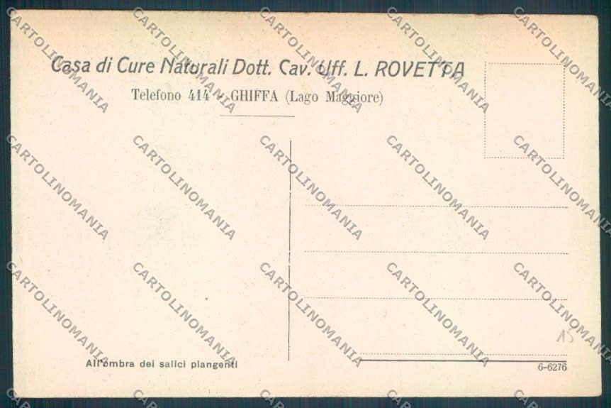 Verbania Ghiffa Casa di Cura cartolina ZQ7067 – retro
