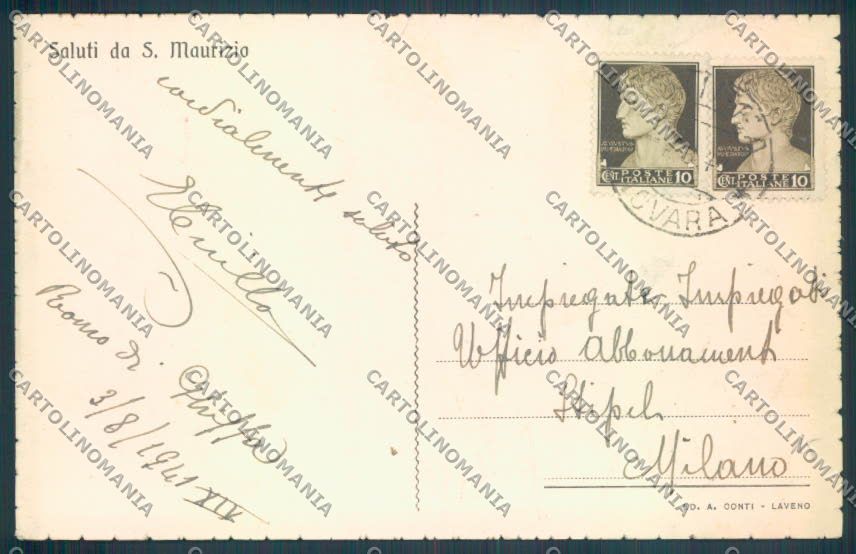 Verbania Ghiffa San Maurizio cartolina ZQ7072 – retro