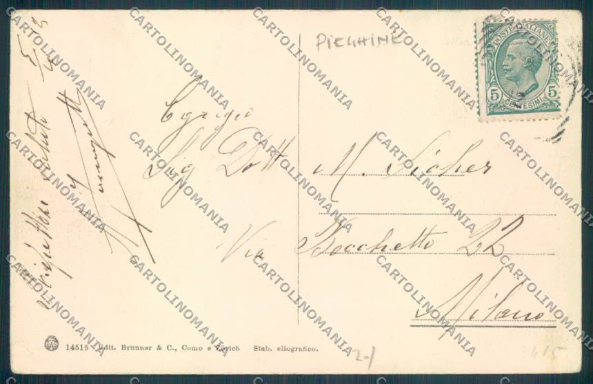 Verbania Ghiffa PIEGHINE cartolina ZQ7082 – retro