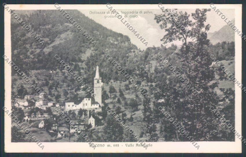 Verbania Baceno cartolina ZQ7091 – fronte