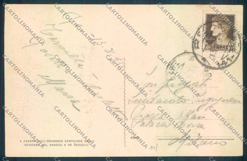 Verbania Re Ospizio Stazione cartolina ZQ7119 – retro