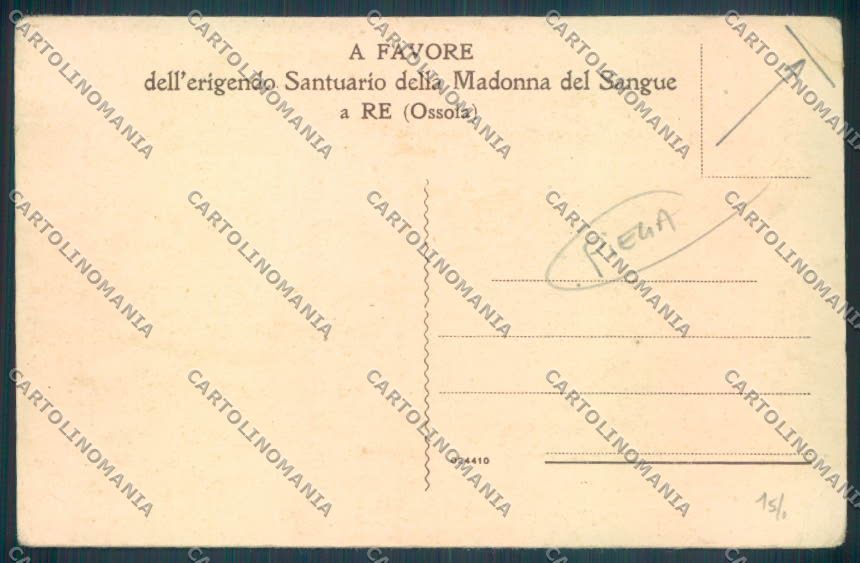 Verbania Re Ospizio PIEGA cartolina ZQ7131 – retro