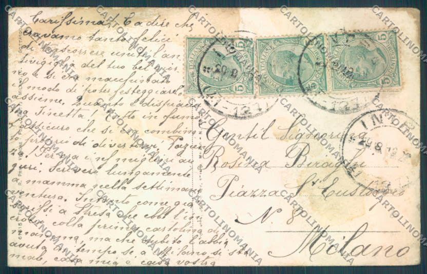 Verbania Vignone Bureglio cartolina ZQ7152 – retro
