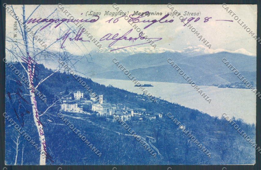 Verbania Stresa Magognino cartolina ZQ7162 – fronte