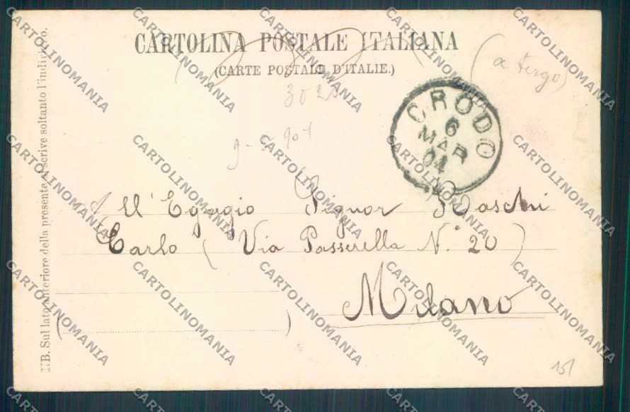 Verbania Crodo cartolina ZQ7167 – retro