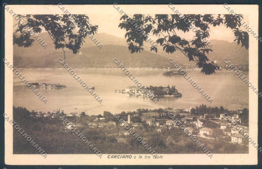 Verbania Stresa Carciano cartolina ZQ7174 – fronte