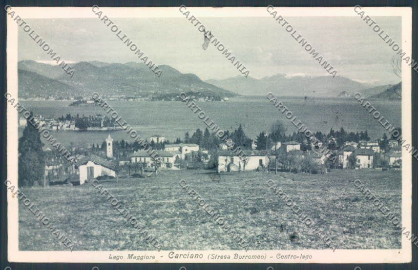 Verbania Stresa Carciano cartolina ZQ7175 – fronte