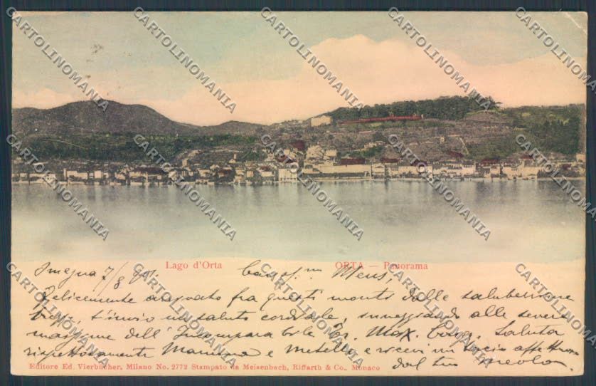 Verbania Orta PIEGHINA cartolina ZQ7192 – fronte