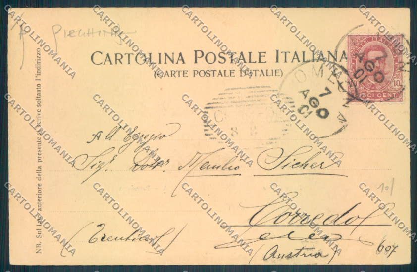 Verbania Orta PIEGHINA cartolina ZQ7192 – retro