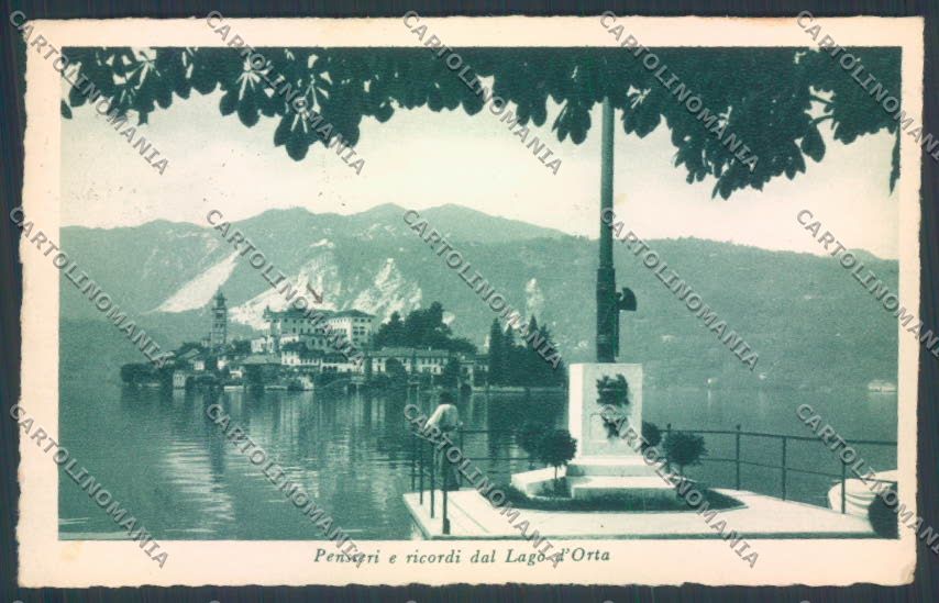 Verbania Orta PIEGHINE cartolina ZQ7197 – fronte