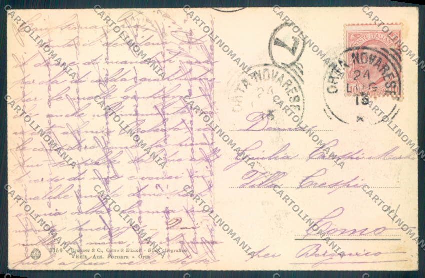 Verbania Orta cartolina ZQ7201 – retro