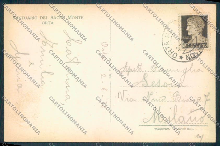 Verbania Orta cartolina ZQ7203 – retro