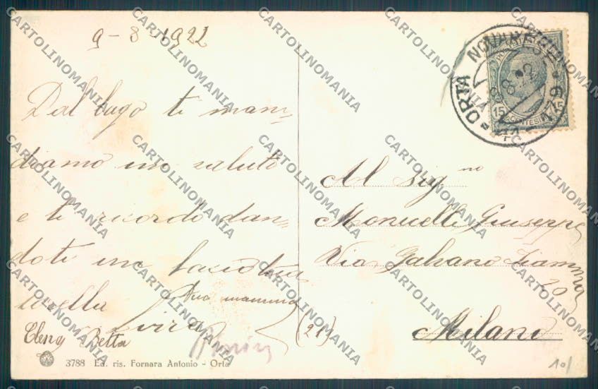 Verbania Orta cartolina ZQ7205 – retro