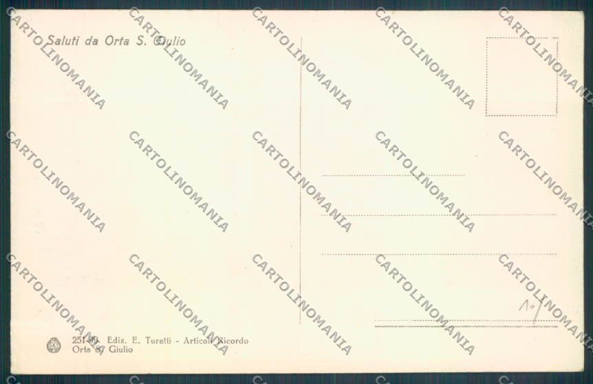 Verbania Orta cartolina ZQ7209 – retro