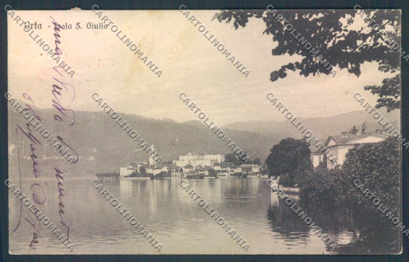 Verbania Orta SCOLLATA cartolina ZQ7210 – fronte