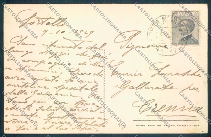 Verbania Orta cartolina ZQ7214 – retro