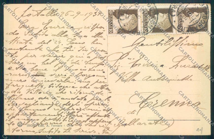 Verbania Orta cartolina ZQ7216 – retro