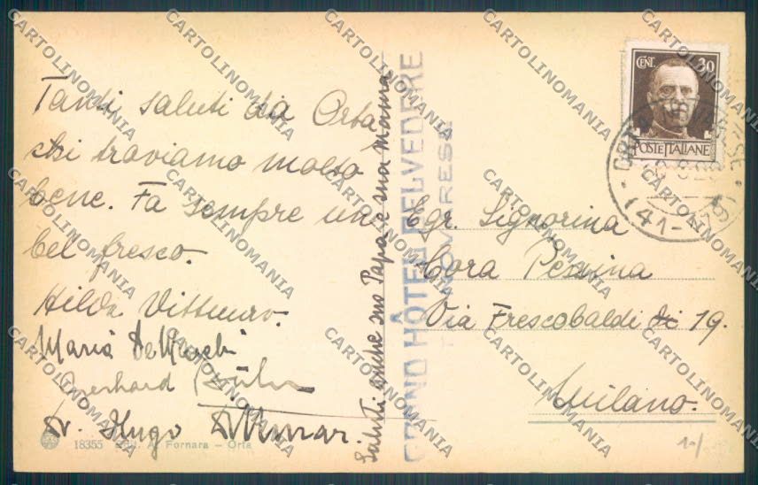 Verbania Orta cartolina ZQ7218 – retro