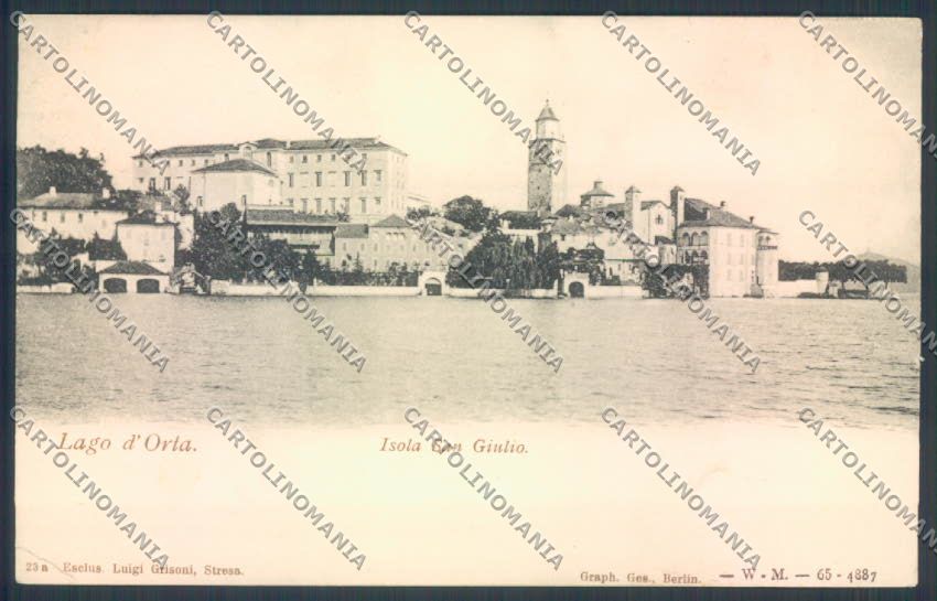 Verbania Orta PIEGA cartolina ZQ7221 – fronte