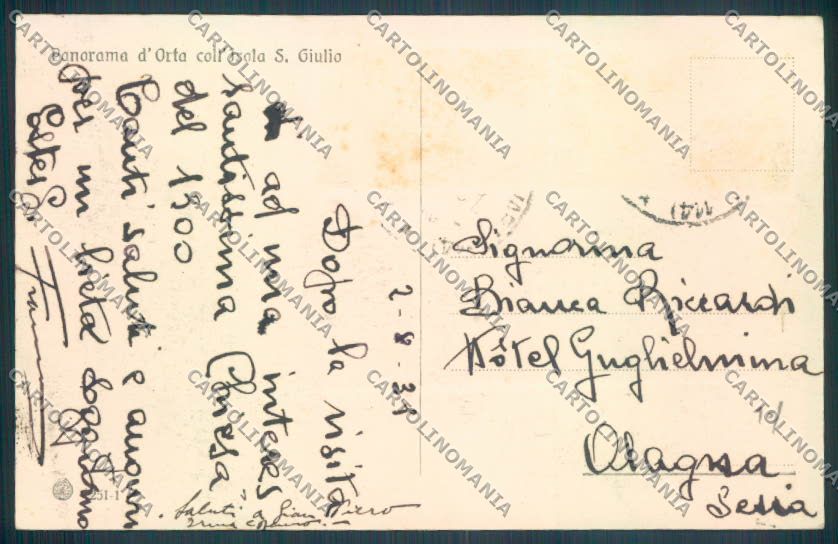 Verbania Orta cartolina ZQ7222 – retro