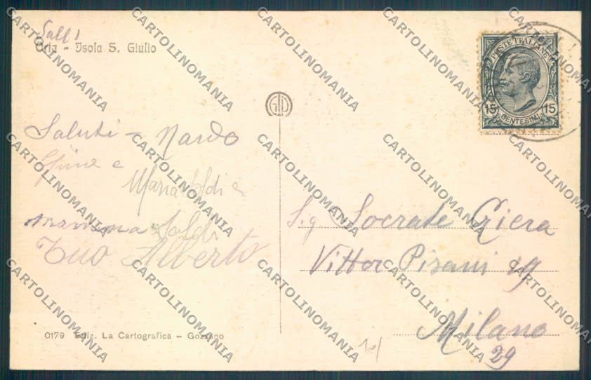 Verbania Orta cartolina ZQ7227 – retro