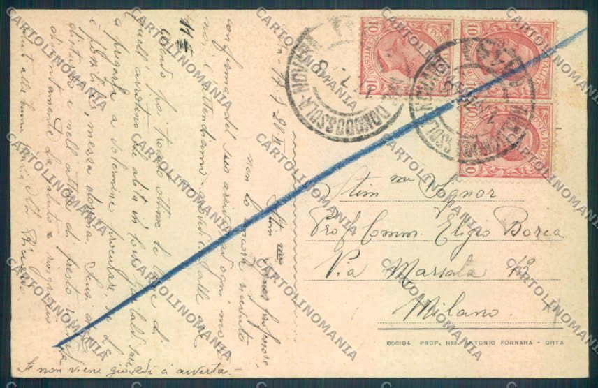 Verbania Orta cartolina ZQ7229 – retro