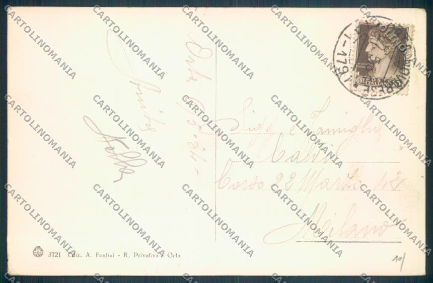 Verbania Orta cartolina ZQ7231 – retro