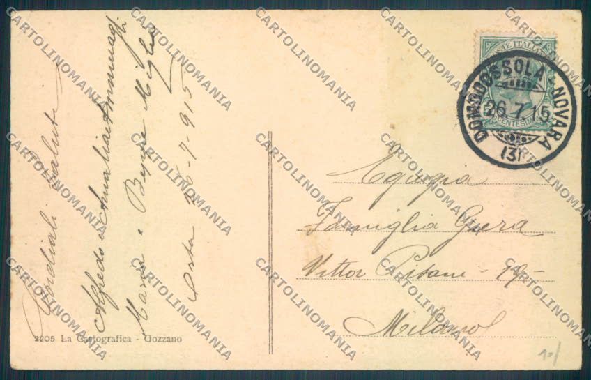 Verbania Orta cartolina ZQ7237 – retro
