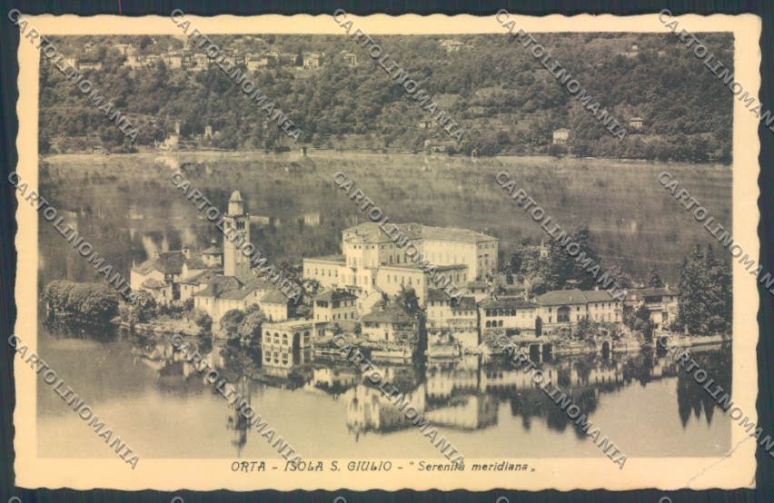 Verbania Orta PIEGA cartolina ZQ7241 – fronte