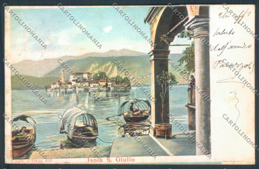 Verbania Orta Barca cartolina ZQ7244 – fronte