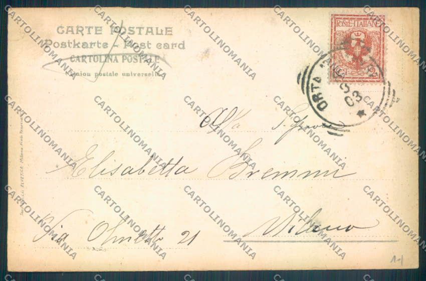 Verbania Orta Barca cartolina ZQ7244 – retro