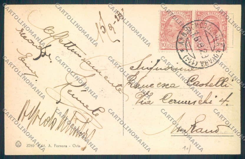 Verbania Orta Barca cartolina ZQ7249 – retro