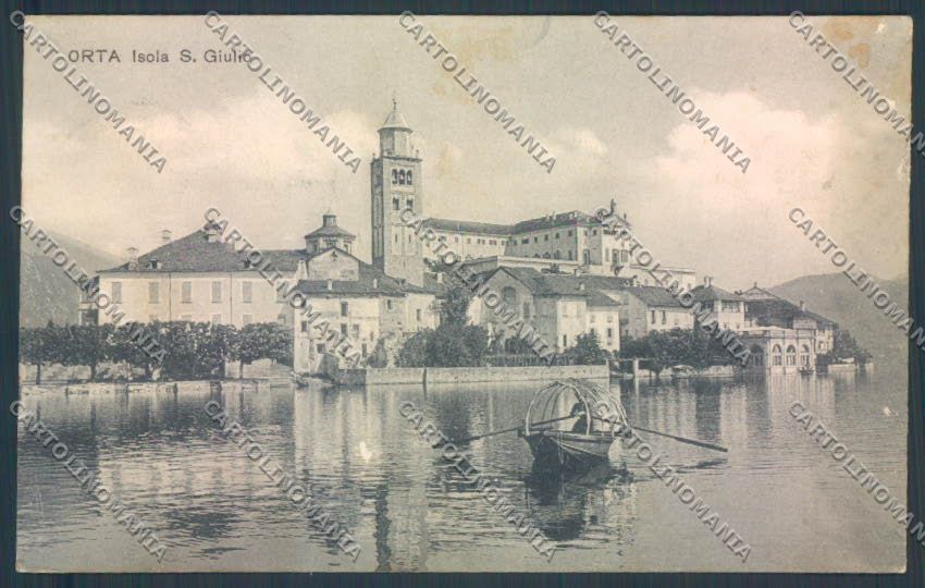 Verbania Orta Barca ABRASA cartolina ZQ7251 – fronte
