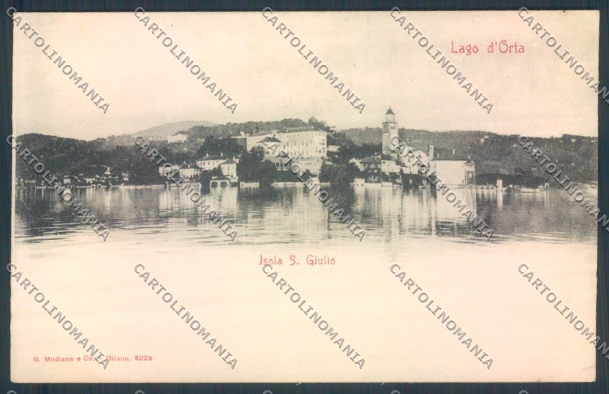 Verbania Orta PIEGHINA cartolina ZQ7252 – fronte