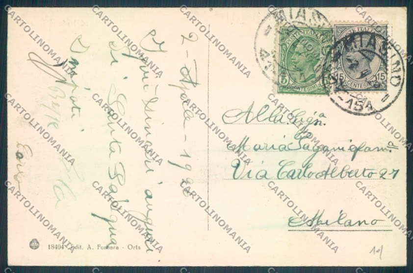 Verbania Orta cartolina ZQ7256 – retro